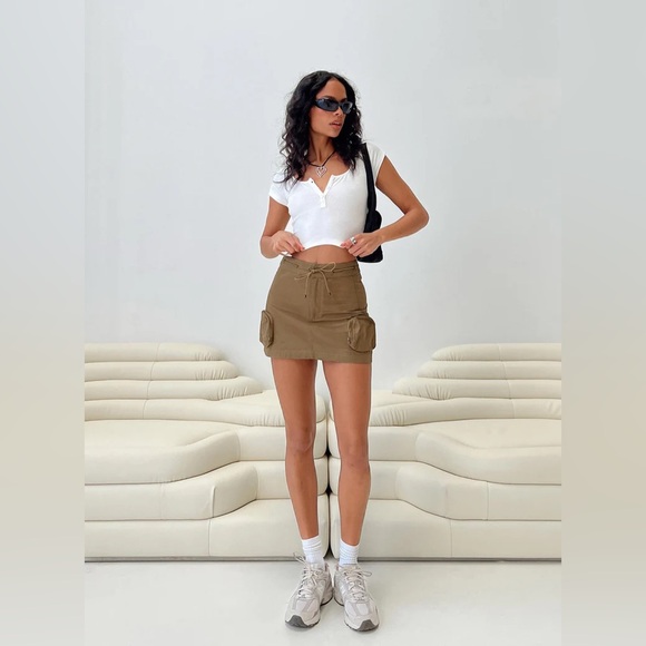 Princess Polly Dresses & Skirts - Princess Polly Rolleston Cargo Mini Skirt